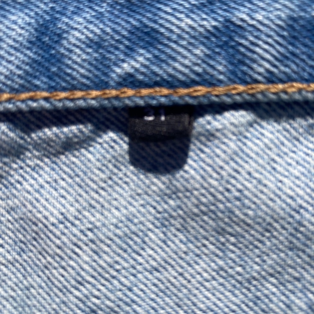The Kooples Jeans Straight Loose blue denim button fly size 31 New - Picture 8 of 13